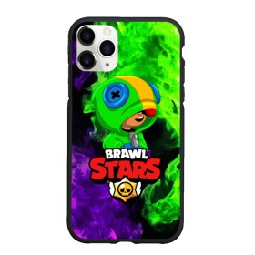 Чехол для iPhone 11 Pro матовый с принтом BRAWL STARS LEON в Петрозаводске, Силикон |  | Тематика изображения на принте: 