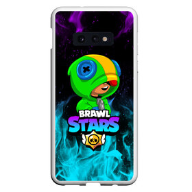 Чехол для Samsung S10E с принтом BRAWL STARS LEON ЛЕОН в Петрозаводске, Силикон | Область печати: задняя сторона чехла, без боковых панелей | brawl stars | bull | colt | crow | leon | stars | берли | бо | брок | ворон | джесси | динамайк | дэррил | кольт | леон | мортис | нита | пайпер | пенни | поко | пэм | рикошет | спайк | фрэнк | шелли | эль примо