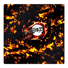 Магнитный плакат 3Х3 с принтом Kimetsu no Yaiba в Петрозаводске, Полимерный материал с магнитным слоем | 9 деталей размером 9*9 см | Тематика изображения на принте: demons | kimetsu | knife | yaiba | демонов | демоны | клинок | рассекающий