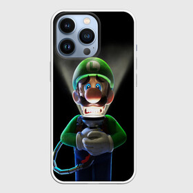 Чехол для iPhone 13 Pro с принтом Luigis Mansion в Петрозаводске,  |  | game | luigis mansion | mario | nintendo | видеоигра | игра | луиджи | марио | привидение | призрак