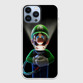 Чехол для iPhone 13 Pro Max с принтом Luigis Mansion в Петрозаводске,  |  | Тематика изображения на принте: game | luigis mansion | mario | nintendo | видеоигра | игра | луиджи | марио | привидение | призрак