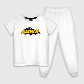 Детская пижама хлопок с принтом Batman Logo в Петрозаводске, 100% хлопок |  брюки и футболка прямого кроя, без карманов, на брюках мягкая резинка на поясе и по низу штанин
 | 80 | 80th | anniversary | bat man | batman | batman comics | caped crusader | dark knight | shtatjl | бетмен | брюс уэйн | бэт мен | бэтмен | тёмный рыцарь
