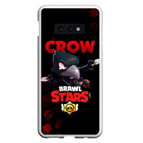 Чехол для Samsung S10E с принтом BRAWL STARS CROW в Петрозаводске, Силикон | Область печати: задняя сторона чехла, без боковых панелей | brawl stars | bull | colt | crow | leon | stars | берли | бо | брок | ворон | джесси | динамайк | дэррил | кольт | леон | мортис | нита | пайпер | пенни | поко | пэм | рикошет | спайк | фрэнк | шелли | эль примо