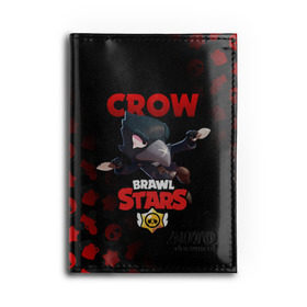 Обложка для автодокументов с принтом BRAWL STARS CROW в Петрозаводске, натуральная кожа |  размер 19,9*13 см; внутри 4 больших “конверта” для документов и один маленький отдел — туда идеально встанут права | brawl stars | bull | colt | crow | leon | stars | берли | бо | брок | ворон | джесси | динамайк | дэррил | кольт | леон | мортис | нита | пайпер | пенни | поко | пэм | рикошет | спайк | фрэнк | шелли | эль примо