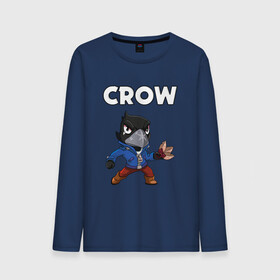 Мужской лонгслив хлопок с принтом BRAWL STARS CROW в Петрозаводске, 100% хлопок |  | brawl stars | bull | colt | crow | leon | stars | берли | бо | брок | ворон | джесси | динамайк | дэррил | кольт | леон | мортис | нита | пайпер | пенни | поко | пэм | рикошет | спайк | фрэнк | шелли | эль примо