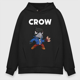 Мужское худи Oversize хлопок с принтом BRAWL STARS CROW в Петрозаводске, френч-терри — 70% хлопок, 30% полиэстер. Мягкий теплый начес внутри —100% хлопок | боковые карманы, эластичные манжеты и нижняя кромка, капюшон на магнитной кнопке | brawl stars | bull | colt | crow | leon | stars | берли | бо | брок | ворон | джесси | динамайк | дэррил | кольт | леон | мортис | нита | пайпер | пенни | поко | пэм | рикошет | спайк | фрэнк | шелли | эль примо