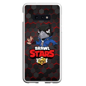 Чехол для Samsung S10E с принтом BRAWL STARS CROW в Петрозаводске, Силикон | Область печати: задняя сторона чехла, без боковых панелей | brawl stars | bull | colt | crow | leon | stars | берли | бо | брок | ворон | джесси | динамайк | дэррил | кольт | леон | мортис | нита | пайпер | пенни | поко | пэм | рикошет | спайк | фрэнк | шелли | эль примо