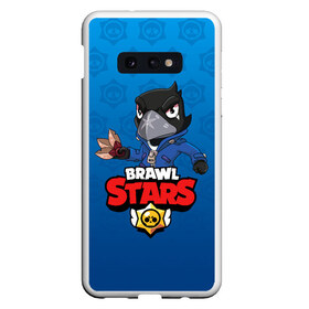 Чехол для Samsung S10E с принтом BRAWL STARS CROW в Петрозаводске, Силикон | Область печати: задняя сторона чехла, без боковых панелей | brawl stars | bull | colt | leon | stars | берли | бо | брок | джесси | динамайк | дэррил | кольт | леон | морти | нита | пайпер | пенни | поко | пэм | рикошет | спайк | фрэнк | шелли | эль примо