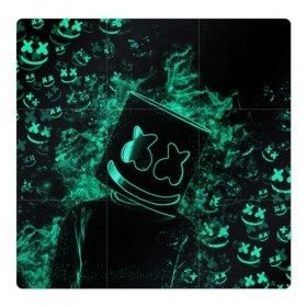 Магнитный плакат 3Х3 с принтом Marshmello в Петрозаводске, Полимерный материал с магнитным слоем | 9 деталей размером 9*9 см | dj | marshmello | usa | америка | клубная музыка | мармело | маршмелло | маршмеллоу | музыка | музыкант