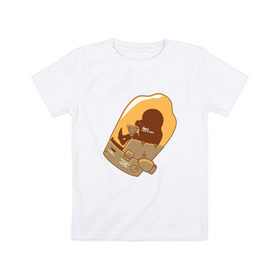 Детская футболка хлопок с принтом Bridge Baby в Петрозаводске, 100% хлопок | круглый вырез горловины, полуприлегающий силуэт, длина до линии бедер | death stranding | kojima | дез стрендинг | кодзима