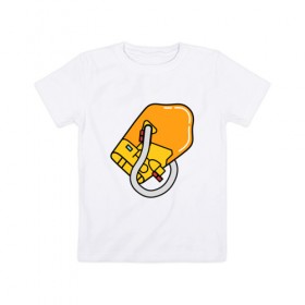 Детская футболка хлопок с принтом BRIDGE BABY в Петрозаводске, 100% хлопок | круглый вырез горловины, полуприлегающий силуэт, длина до линии бедер | death stranding | kojima | дез стрендинг | кодзима