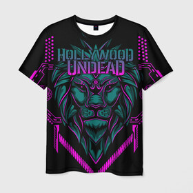 Мужская футболка 3D с принтом  Hollywood Undead в Петрозаводске, 100% полиэфир | прямой крой, круглый вырез горловины, длина до линии бедер | been | bloody nose | california | hell | lyrics | music | octone | official | psalms | records | rock | song | to | vevo | video | кранккор | метал | рэп рок | электроник
