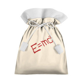 Подарочный 3D мешок с принтом E=mc2 в Петрозаводске, 100% полиэстер | Размер: 29*39 см | dr. stone | drstone | emc2 | доктор стоун