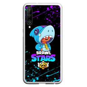 Чехол для Honor P30 с принтом BRAWL STARS LEON SHARK в Петрозаводске, Силикон | Область печати: задняя сторона чехла, без боковых панелей | brawl stars | bull | colt | crow | leon | leon shark | shark | stars | акула | берли | ворон | динамайк | кольт | леон | леон акула | нита | спайк | шелли | эль примо