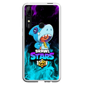 Чехол для Honor P Smart Z с принтом BRAWL STARS LEON SHARK в Петрозаводске, Силикон | Область печати: задняя сторона чехла, без боковых панелей | brawl stars | bull | colt | crow | leon | leon shark | shark | stars | акула | берли | ворон | динамайк | кольт | леон | леон акула | нита | спайк | шелли | эль примо