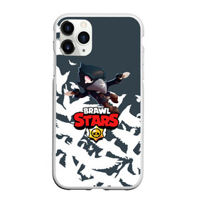 Чехол для iPhone 11 Pro матовый с принтом BRAWL STARS CROW в Петрозаводске, Силикон |  | brawl stars | bull | colt | crow | leon | leon shark | shark | stars | акула | берли | ворон | динамайк | кольт | леон | леон акула | нита | спайк | шелли | эль примо