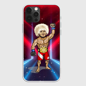 Чехол для iPhone 12 Pro Max с принтом Хабиб Нурмагомедов в Петрозаводске, Силикон |  | khabib | mma | ufc | боец | дагестан | даги | единоборства | махачкала | мма | спорт | хабиб | хабиб нурмагомедов | юфс