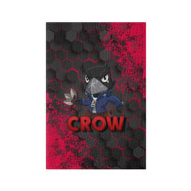 Обложка для паспорта матовая кожа с принтом Brawl Stars CROW в Петрозаводске, натуральная матовая кожа | размер 19,3 х 13,7 см; прозрачные пластиковые крепления | brawl | brawl stars | crow | leon | stars | бравл | бравл старс | браво старс | ворон | ворона | игра | компьютерная | кров | леон | онлайн | старс