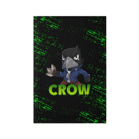 Обложка для паспорта матовая кожа с принтом Brawl Stars CROW в Петрозаводске, натуральная матовая кожа | размер 19,3 х 13,7 см; прозрачные пластиковые крепления | brawl | brawl stars | crow | leon | stars | бравл | бравл старс | браво старс | ворон | ворона | игра | компьютерная | кров | леон | онлайн | старс