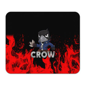 Коврик для мышки прямоугольный с принтом Brawl Stars CROW в Петрозаводске, натуральный каучук | размер 230 х 185 мм; запечатка лицевой стороны | brawl | brawl stars | crow | leon | stars | бравл | бравл старс | браво старс | ворон | ворона | игра | компьютерная | кров | леон | онлайн | старс