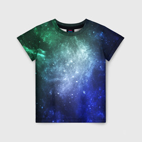 Детская футболка 3D с принтом ЗВЁЗДНОЕ НЕБО в Петрозаводске, 100% гипоаллергенный полиэфир | прямой крой, круглый вырез горловины, длина до линии бедер, чуть спущенное плечо, ткань немного тянется | galaxy | nasa | nebula | space | star | абстракция | вселенная | галактика | звезда | звезды | космический | наса | огонь | планеты