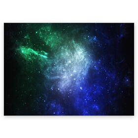 Поздравительная открытка с принтом ЗВЁЗДНОЕ НЕБО в Петрозаводске, 100% бумага | плотность бумаги 280 г/м2, матовая, на обратной стороне линовка и место для марки
 | Тематика изображения на принте: galaxy | nasa | nebula | space | star | абстракция | вселенная | галактика | звезда | звезды | космический | наса | огонь | планеты