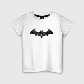 Детская футболка хлопок с принтом Batman в Петрозаводске, 100% хлопок | круглый вырез горловины, полуприлегающий силуэт, длина до линии бедер | bat man | batman | batman comics | caped crusader | comics | dark knight | shtatjl | бетмен | брюс уэйн | бэт мен | бэтмен | тёмный рыцарь