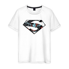 Мужская футболка хлопок с принтом Superman в Петрозаводске, 100% хлопок | прямой крой, круглый вырез горловины, длина до линии бедер, слегка спущенное плечо. | clark kent | superman | кларк кент | супермен | супермэн