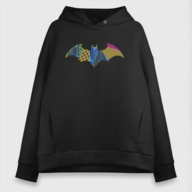 Женское худи Oversize хлопок с принтом Batman logo в Петрозаводске, френч-терри — 70% хлопок, 30% полиэстер. Мягкий теплый начес внутри —100% хлопок | боковые карманы, эластичные манжеты и нижняя кромка, капюшон на магнитной кнопке | Тематика изображения на принте: bat man | batman | batman comics | caped crusader | comics | dark knight | shtatjl | бетмен | брюс уэйн | бэт мен | бэтмен | тёмный рыцарь