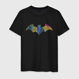 Мужская футболка хлопок с принтом Batman logo в Петрозаводске, 100% хлопок | прямой крой, круглый вырез горловины, длина до линии бедер, слегка спущенное плечо. | bat man | batman | batman comics | caped crusader | comics | dark knight | shtatjl | бетмен | брюс уэйн | бэт мен | бэтмен | тёмный рыцарь