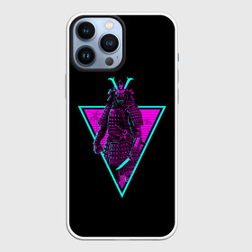 Чехол для iPhone 13 Pro Max с принтом Samurai Retro Neon в Петрозаводске,  |  | Тематика изображения на принте: neon | retro | retrowave | samurai | warior | wave | воин | воины | войны | гладиатор | неон | ретро | ретровейв | рэтро | самураи | самурай