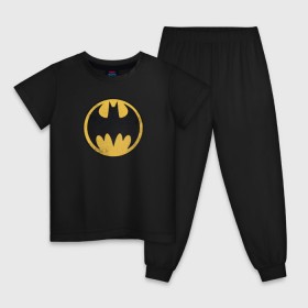 Детская пижама хлопок с принтом Batman sign в Петрозаводске, 100% хлопок |  брюки и футболка прямого кроя, без карманов, на брюках мягкая резинка на поясе и по низу штанин
 | bat man | batman | batman comics | caped crusader | comics | dark knight | shtatjl | бетмен | брюс уэйн | бэт мен | бэтмен | тёмный рыцарь