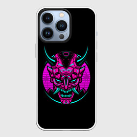 Чехол для iPhone 13 Pro с принтом Samurai Retro Neon в Петрозаводске,  |  | neon | retro | retrowave | samurai | warior | wave | воин | воины | войны | гладиатор | маска | неон | ретро | ретровейв | рэтро | самураи | самурай