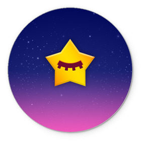 Коврик для мышки круглый с принтом SANDY SPACE - BRAWL STARS в Петрозаводске, резина и полиэстер | круглая форма, изображение наносится на всю лицевую часть | brawl | bull | colt | crow | game | games | leon | online | penny | poco | sandy | shelly | spike | star | stars | wanted | брав | бравл | браво | звезда | звезды | игра | игры | лого | онлайн | сенди | старс | сэнди