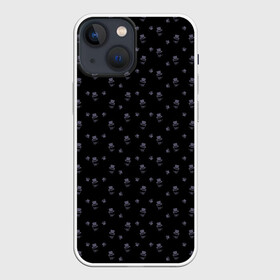 Чехол для iPhone 13 mini с принтом Сэр Троглодит   Паттерн, черны в Петрозаводске,  |  | паттерн | сэр троглодит | черный