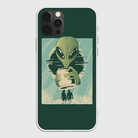 Чехол для iPhone 12 Pro Max с принтом Пришелец ловит людишек в Петрозаводске, Силикон |  | abstract | alien | ufo | инопланетяне | инопланетянин | нло | пришелец | пришельцы