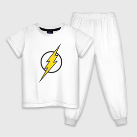 Детская пижама хлопок с принтом Flash в Петрозаводске, 100% хлопок |  брюки и футболка прямого кроя, без карманов, на брюках мягкая резинка на поясе и по низу штанин
 | barry allen | dc | dc comics | flash | барри аллен | флеш | флэш