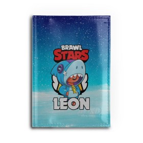 Обложка для автодокументов с принтом BRAWL STARS LEON SHARK в Петрозаводске, натуральная кожа |  размер 19,9*13 см; внутри 4 больших “конверта” для документов и один маленький отдел — туда идеально встанут права | 8 bit | 8 бит | brawl stars | bull | colt | crow | leon | leon shark | shark | stars | акула | берли | ворон | динамайк | кольт | леон | леон акула | нита | спайк | шелли | эль примо