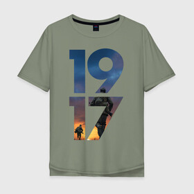Мужская футболка хлопок Oversize с принтом 1917 в Петрозаводске, 100% хлопок | свободный крой, круглый ворот, “спинка” длиннее передней части | британия | война | гинденбург | мировая | первая | революция