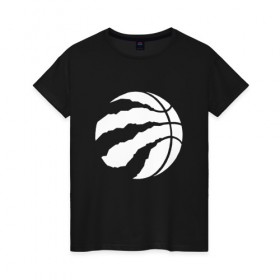 Женская футболка хлопок с принтом Toronto Raptors W в Петрозаводске, 100% хлопок | прямой крой, круглый вырез горловины, длина до линии бедер, слегка спущенное плечо | nba | raptors | toronto | toronto raptors | баскетбол | нба | рэпторс | торонто | торонто рэпторс
