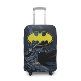 Чехол для чемодана 3D с принтом Batman в Петрозаводске, 86% полиэфир, 14% спандекс | двустороннее нанесение принта, прорези для ручек и колес | bat man | batman | batman comics | caped crusader | comics | dark knight | бетмен | брюс уэйн | бэт мен | бэтмен | тёмный рыцарь