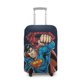Чехол для чемодана 3D с принтом Superman в Петрозаводске, 86% полиэфир, 14% спандекс | двустороннее нанесение принта, прорези для ручек и колес | clark kent | shtatjl | superman | кларк кент | супермен | супермэн