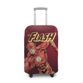 Чехол для чемодана 3D с принтом The Flash в Петрозаводске, 86% полиэфир, 14% спандекс | двустороннее нанесение принта, прорези для ручек и колес | barry allen | dc | dc comics | flash | барри аллен | флеш | флэш