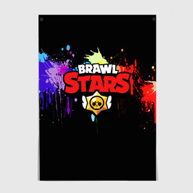 Постер с принтом BRAWL STARS в Петрозаводске, 100% бумага
 | бумага, плотность 150 мг. Матовая, но за счет высокого коэффициента гладкости имеет небольшой блеск и дает на свету блики, но в отличии от глянцевой бумаги не покрыта лаком | android | brawl stars | crow | games | leon | mobile game | stars | бравл старс | ворон | игры | леон | мобильные игры