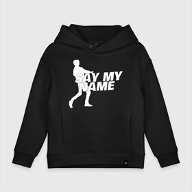 Детское худи Oversize хлопок с принтом Say my name в Петрозаводске, френч-терри — 70% хлопок, 30% полиэстер. Мягкий теплый начес внутри —100% хлопок | боковые карманы, эластичные манжеты и нижняя кромка, капюшон на магнитной кнопке | Тематика изображения на принте: ateez | atiny | destiny | k pop | kpop | kq fellaz | атеез | атез | атэз | ёсан | к поп | кпоп | минки | сан | сонхва | тин поп | уён | хонджун | чонхо | эйтиз | эйтини | юнхо