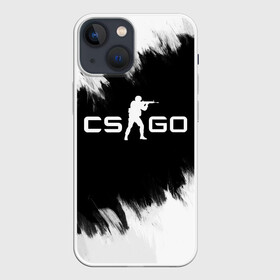 Чехол для iPhone 13 mini с принтом CS:GO BW в Петрозаводске,  |  | counter  strike go | counter strike | counter strike go | cs | cs go | game | valve | контр страйк