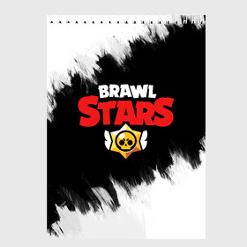 Скетчбук с принтом Brawl Stars BW в Петрозаводске, 100% бумага
 | 48 листов, плотность листов — 100 г/м2, плотность картонной обложки — 250 г/м2. Листы скреплены сверху удобной пружинной спиралью | brawl | brawl stars | brawlstars | crow | leon | stars | броул старс | игры