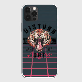 Чехол для iPhone 12 Pro Max с принтом Злой тигр Angry Tiger в Петрозаводске, Силикон |  | 1996 | агрессивный | большая кошка | голова | злой | клыки | кошка | крупная кошка | лев | тигр