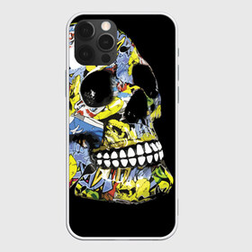 Чехол для iPhone 12 Pro Max с принтом Graffiti в Петрозаводске, Силикон |  | color | fashion | graffiti | grin | jaw | orbits | skull | teeth | глазницы | граффити | зубы | мода | оскал | цвет | череп