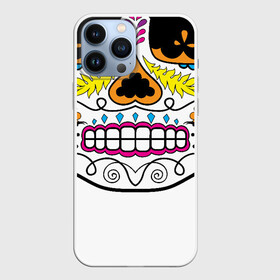 Чехол для iPhone 13 Pro Max с принтом Мексиканский череп   Skull в Петрозаводске,  |  | calavera | day of the dead | dia de los muertos | halloween | skull | sugar skull | готика | день мертвых | колдовство | мексиканский череп | мистика | подарок | сахарный череп | цветы | череп